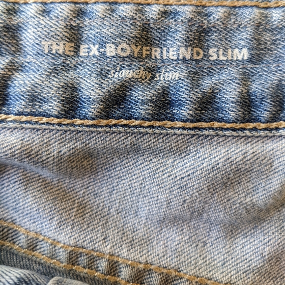 AG ED Adriano Goldschmied Ex Boyfriend Slouchy Slim Distressed Jeans Size 28R. - Picture 7 of 10